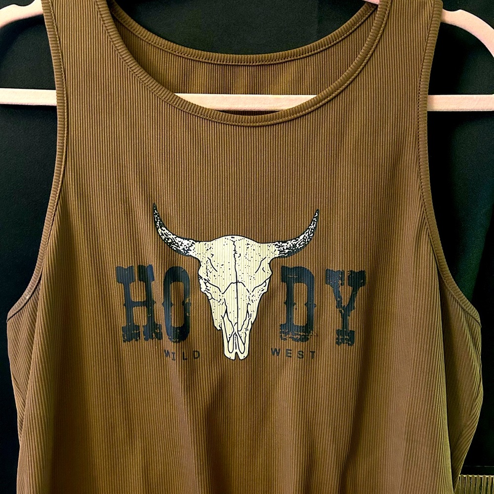 Cute Brown Tank Top